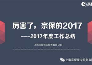 厲害了，宗保的2017